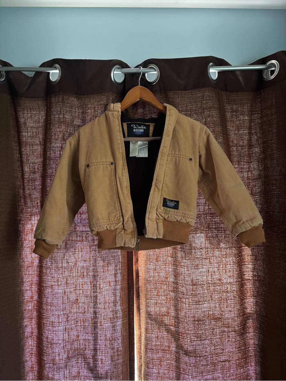 Kids Walls Tan Canvas Blizzard Pruf Bomber Jacket